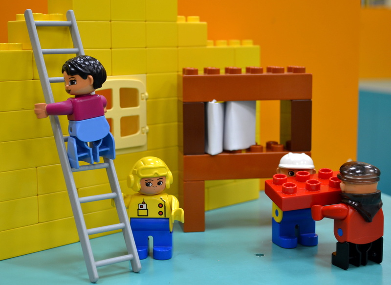 minifig, art and craft, playing, childhood, built, construction, building blocks, representation, innocence, container, 4K, indoors, full length, site