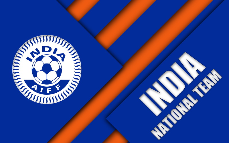 India National Football Team, India, Emblem, 4K, Logo, Soccer