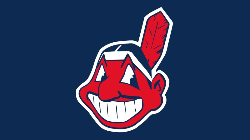 1080P, logo, blue, indians, baseball, red, sports, cleveland, hd, black