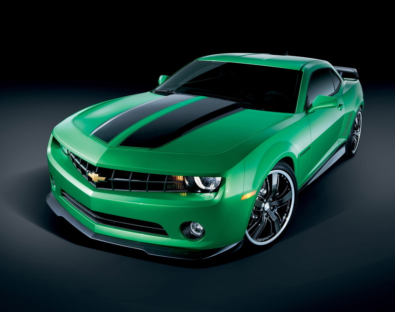 Cars, edition, stationary, black background, silver colored, camaro special edition, camaro synergy, green color, toy, mode of transportation, reflection