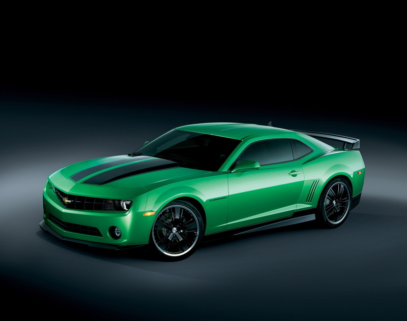 wheel, Side, indoors, black color, green, 2K, green camaro synergy, vintage car, motor vehicle, Chevrolet, green color, chevrolet camaro synergy special edition