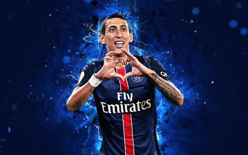 Paris Saint-Germain F.C., 4K, Ángel Di María, Soccer, Argentinian