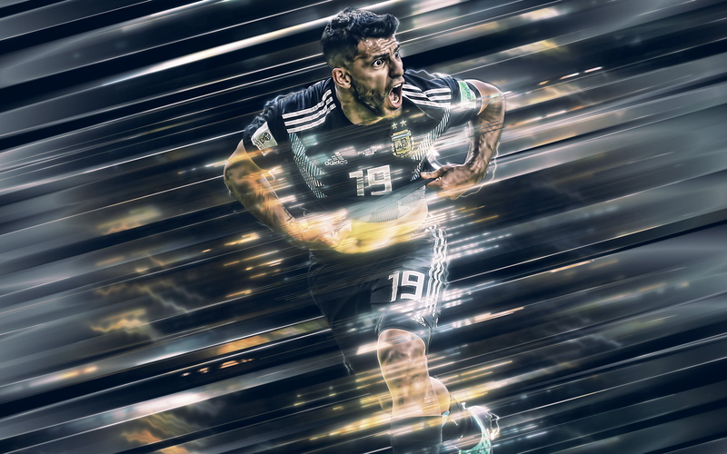 Kun Aguero, Soccer, Sergio Agüero, 4K, Argentinian