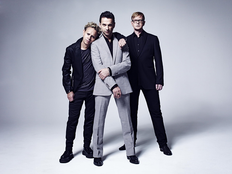 musicians, young men, formal, Depeche Mode, full length, Herald of fashion, background, David Gahan, pants, the legendary band, indoors, studio shot, front view