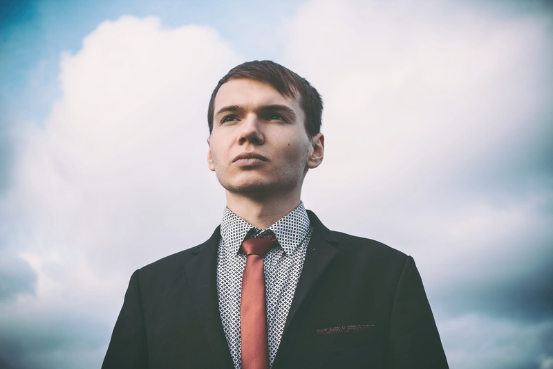 adult, outdoors, serious, people, cloud - sky, contemplation, fine-looking, tie, outfit, males, person, standing, men, confidence, young Adult, 5K, business Person