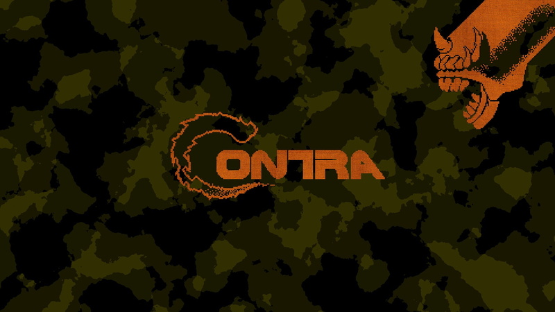 hd, 1080P, camouflage, video games, contra, logo
