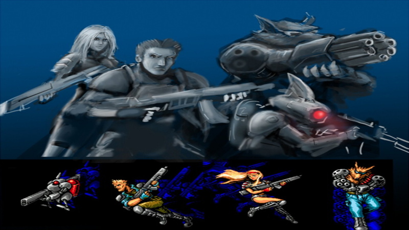 Contra: Hard Corps, 1080P, Video Game