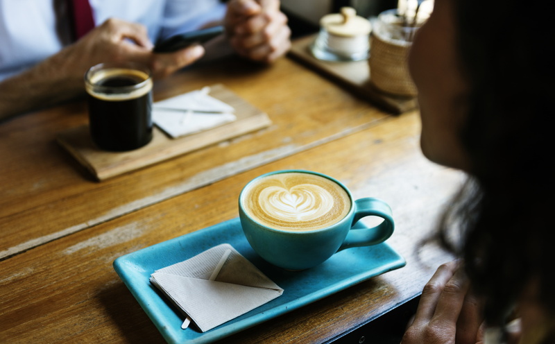saucer, Women, Food and Drink, togetherness, coffee - drink, coffee cup, latte, indoors, drink, Friendship, Friends, cup, Business, frothy drink, crockery