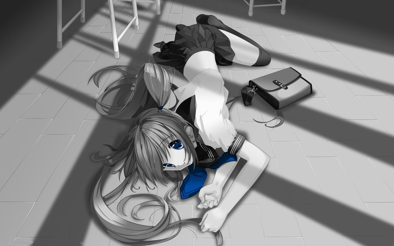 girl, 1080P, anime, hires