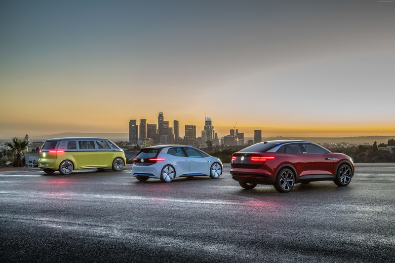 Volkswagen ID Buzz, 4K, Volkswagen ID, Volkswagen ID Crozz, 2021 Cars, electric car, 5K, 5K