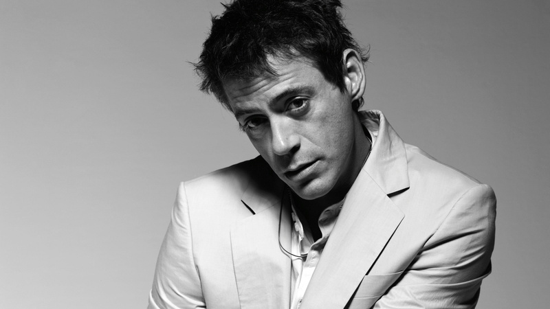 actor, young, avengers, robert, junior, 2K, monochrome, iron man, downey