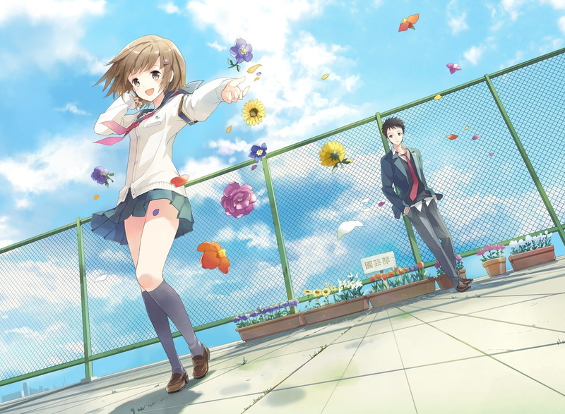 day, cloud - sky, 720P, girls, barrier, real people, Shinozaki Ayaka, Fujishima Narumi, sunlight, leisure activity, full length, boundary, females, child