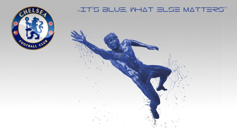 fc, young adult, creativity, studio shot, digital composite, indoors, western script, chelsea, club, matters, Football, technology, white background, limb