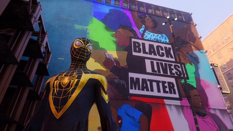 Spider-Man, Spiderman Miles Morales, black, 1080P, black lives matter