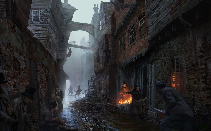 building exterior, built structure, nature, burning, old building, day, group, Assassins Creed Syndicate, city, video games, building, group of people