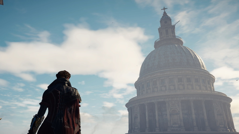 dome, tourism, outdoors, travel, Assassins Creed Syndicate, built structure, city, 1080P, nature, the past, representation, human representation, Assassins Creed