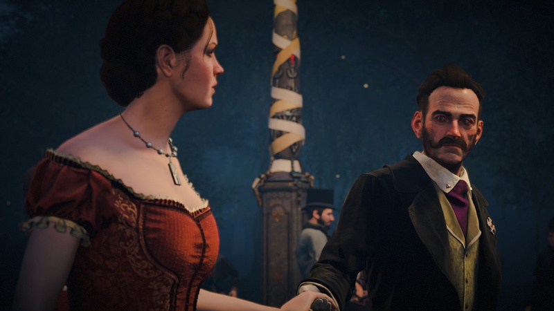 Starrick, illustration, business, males, smiling, Evie Frye, young adult, people, young men, woman, togetherness, 1080P, red, portrait, couple - relationship