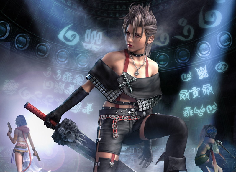 video, 720P, game, Final Fantasy X-2, cover, Rikku (Final Fantasy), Paine (Final Fantasy), Yuna (Final Fantasy), Final Fantasy