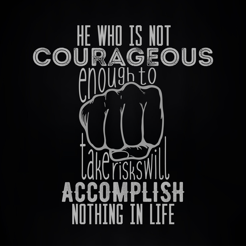 Typography, Accomplish, Simple Background, quote, black background, Courageous, motivational, 2K