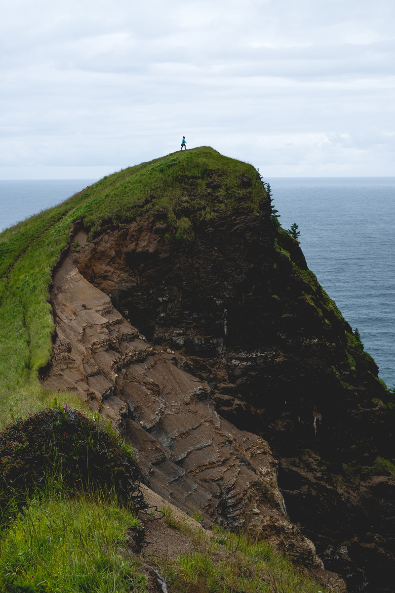 ocean, 5K, land, non-urban scene, scenics - nature, sky, pacific, rock - object, grass, oregon, trail, no people, accomplishment, plant, hiking, united states