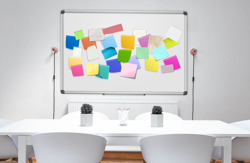 organize, plan, note, stickies, large group of objects, 2K, work, no people, kanban, building, business, arrangement, planning, professional, chair, corporate business