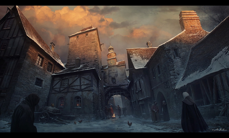 lifestyles, building exterior, incidental people, auto post production filter, people, building, medieval, fantasy art, adult, women, real people, 1080P