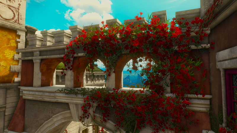 plant, The Witcher 3: Wild Hunt - Blood and Wine, architectural column, 4K, built structure, nature, fragility, vulnerability, red, beauty in nature, no people