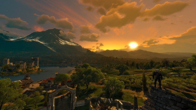 The Witcher, The Witcher 3: Wild Hunt, Sunset, 1080P, The Witcher 3: Wild Hunt - Blood and Wine