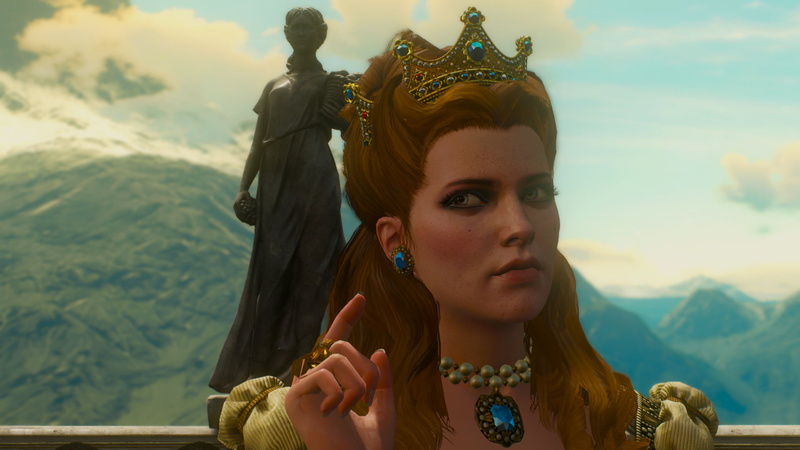 The Witcher 3: Wild Hunt, anna henrietta, women, modding, The Witcher 3: Wild Hunt - Blood and Wine, video game characters, crown, The Witcher, 1080P