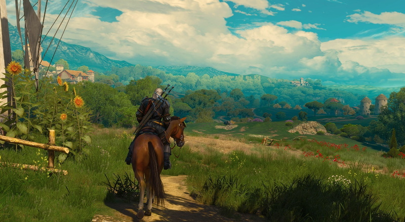 witcher, Games, livestock, wine, blood and wine, plant, environment, blood, beauty in nature, outdoors, animal wildlife, domestic animals, 1080P, sky