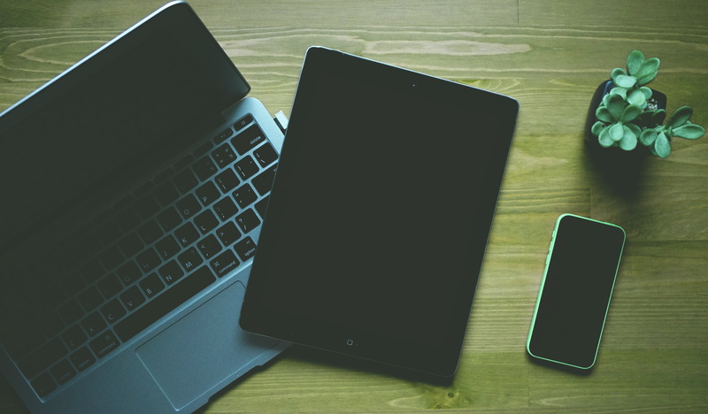 ipad, high angle view, computer technology, table, e-learning, computer screen, furniture, macbook, tablet, laptop, communication, computer equipment, connection
