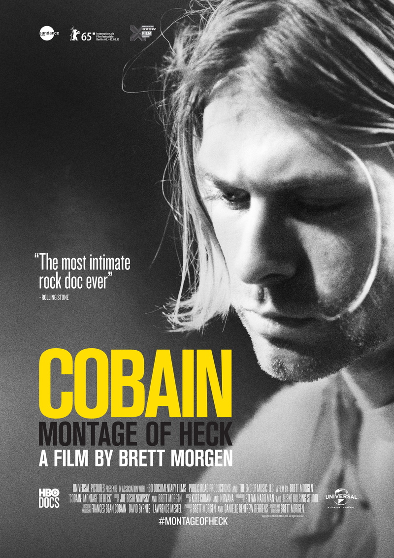 Musicians, men, face, 4K, grunge, Movie Poster, Kurt Cobain: Montage Of Heck, movies, monochrome, legends, Selective Coloring, 3508x4967 px, Kurt Cobain