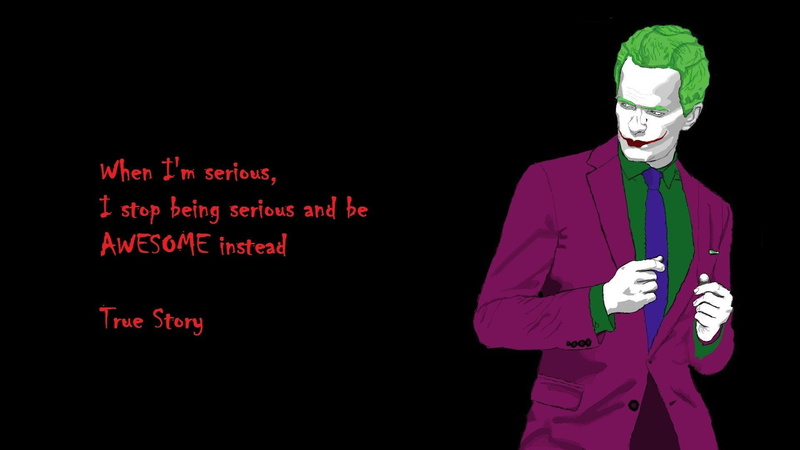 Joker, Your, funny, Barney, Dark, Mother, met, 1080P, I, How, Stinson, knight, the