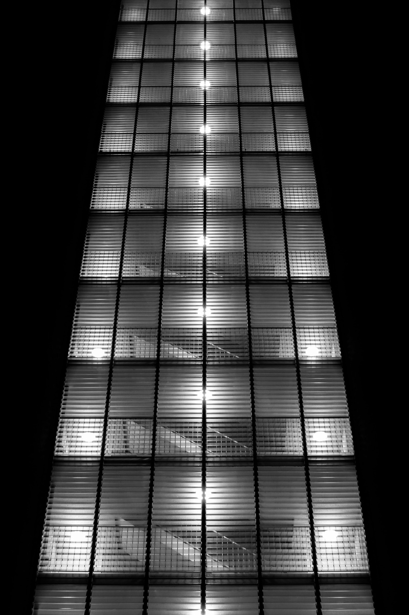 4K, rise, no people, pattern, architecture, blinds, night, progress, business, staircase, glass - material, lighting equipment, city, steps, in a row