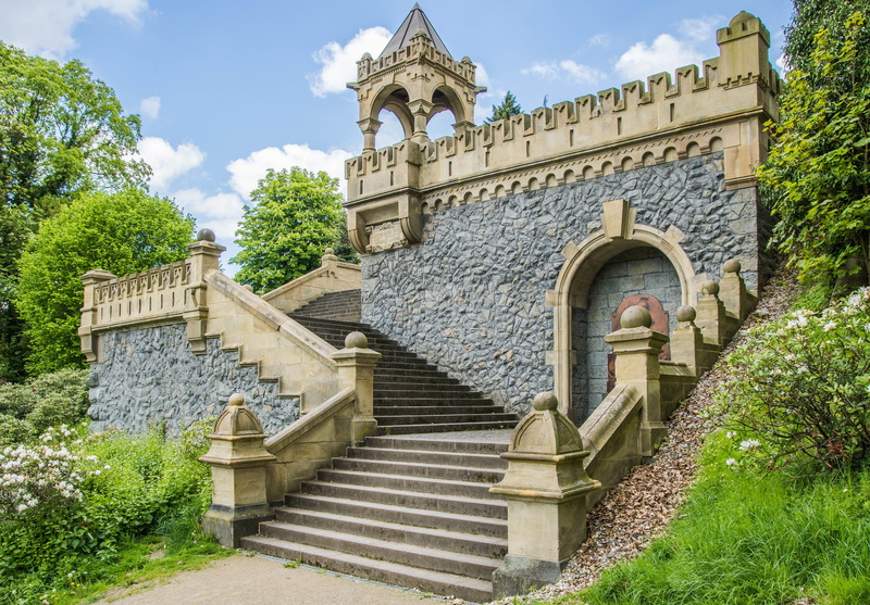 stairs, place of worship, concrete, away, cloud - sky, stone, rise, religion, day, travel destinations, emergence, architecture, outdoors, 5K, history