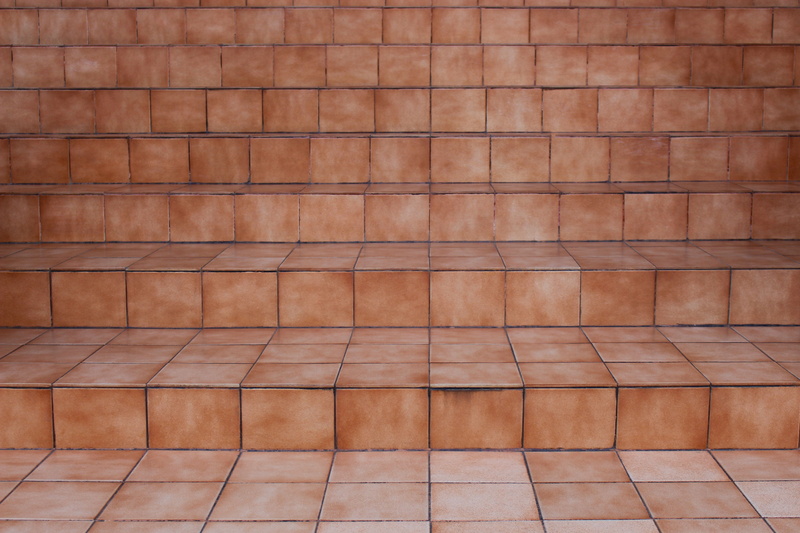 staircase, empty, ceramic, home interior, built structure, textured effect, floor, stairway, residential, tiled floor, indoors, tile, no people, backgrounds