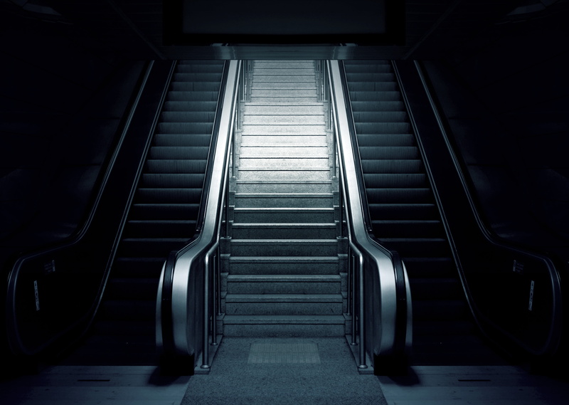 4K, day, dark, pattern, subway, urban, travel, the way forward, modern, convenience, business, no people, basement, railing, low angle view, absence, metro