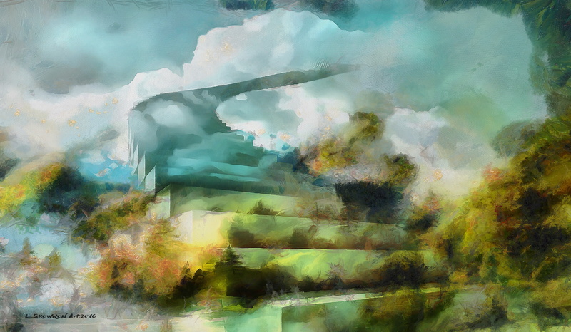 cloud - sky, day, backgrounds, creativity, tranquility, 4K, pattern, Stairs, change, digital composite, abstract backgrounds, multi-layered effect, abstract