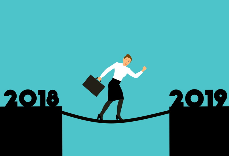 season, adult, suit, copy space, thank, solution, new year, looking, career, blue background, 2018, challenge, running, blue, males, year, bridge, colored background