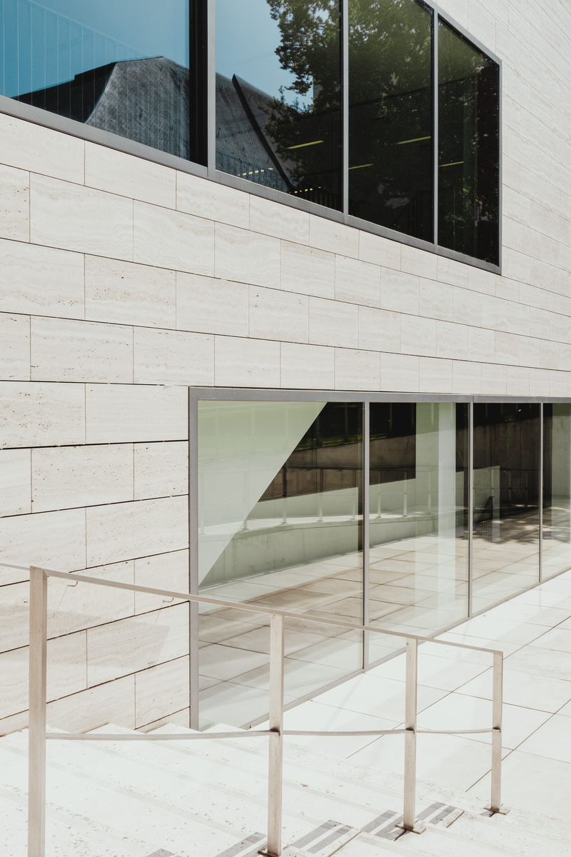 building exterior, m museum, absence, belgium, architectural, building, white color, style, glass - material, reflection, built structure, urban, 5K, wall
