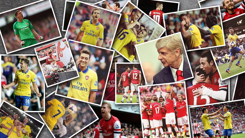 real people, football, football club, adult, retail, photo, soccer, table, representation, Olivier Giroud, indoors, Per Mertezaker, Laurent Koscielny, Tomas Rosicky