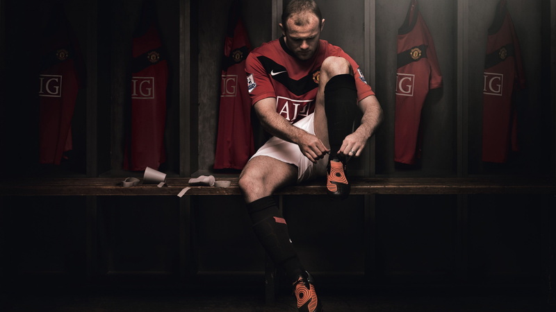 neck, shorts, Football, The best football players, white, black, Manchester United, t, red, crew, Wayne Rooney, player, 2K, shirt, soccer, wearing