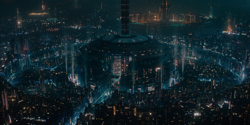 Trantor, architecture, 1080P, Foundation, mist, skyscape, skyscraper, Isaac Asimov, traffic lights, science fiction, lights, futuristic city
