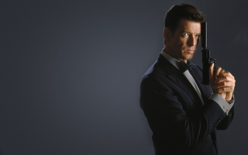james, males, 1080P, pierce, bond, brosnan, 007, agent, men, pistol, actors, guns, weapons