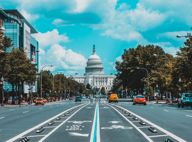architecture, the way forward, photography, sky, built structure, street, plant, road, car, outdoors, treelined, vehicle, tree, washington, avenue, c, perspective