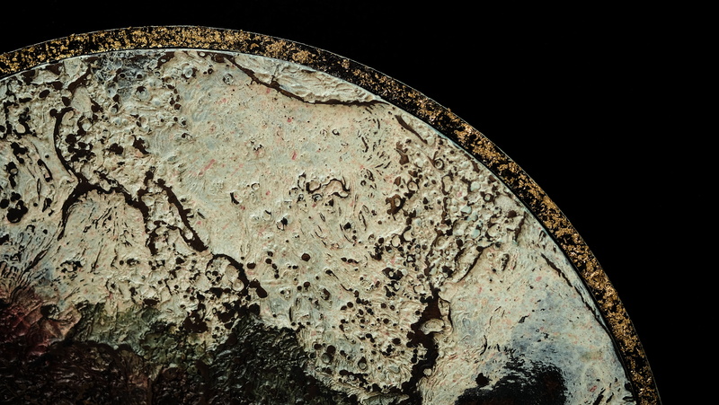 close-up, copperart, architecture, weathered, indoors, black, copper, shape, pattern, still life, metal, nature, chemical structures, low angle view, copy space