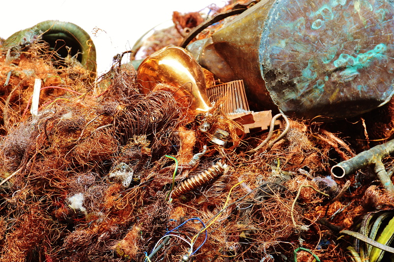 scrap, stack, disposal, metal, junkyard, close-up, abandoned, nature, rusted, copper, outdoors, deterioration, scrap metal, selective focus, decline, collection point