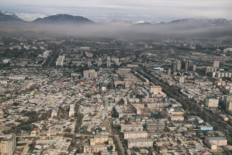 cityscape, building, skyscraper, nature, architecture, central asia, residential district, crowd, high angle view, city, outdoors, urban sprawl, from, tajikistan