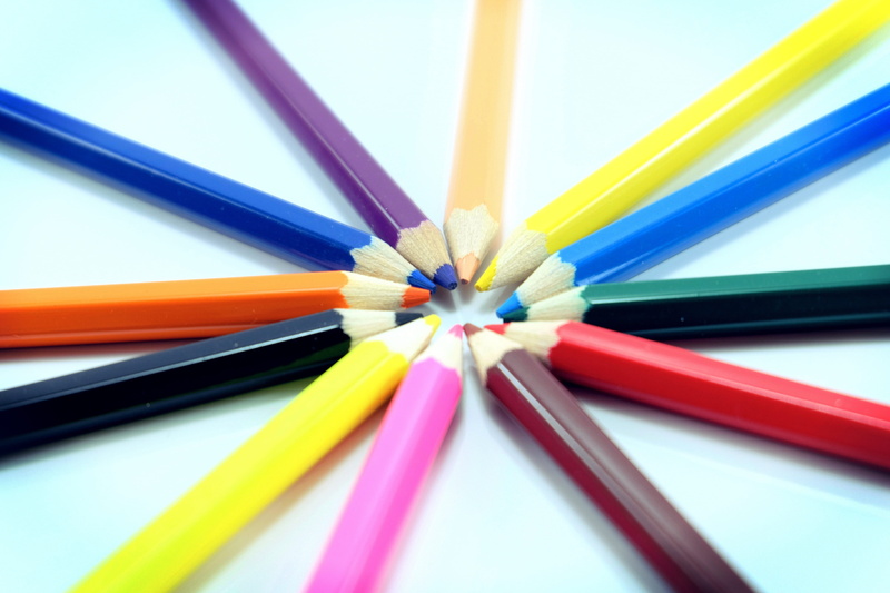 writing instrument, studio shot, colors, art and craft equipment, Colorful, coloring, color Image, choice, sharp, colour, selective focus, wood - Material