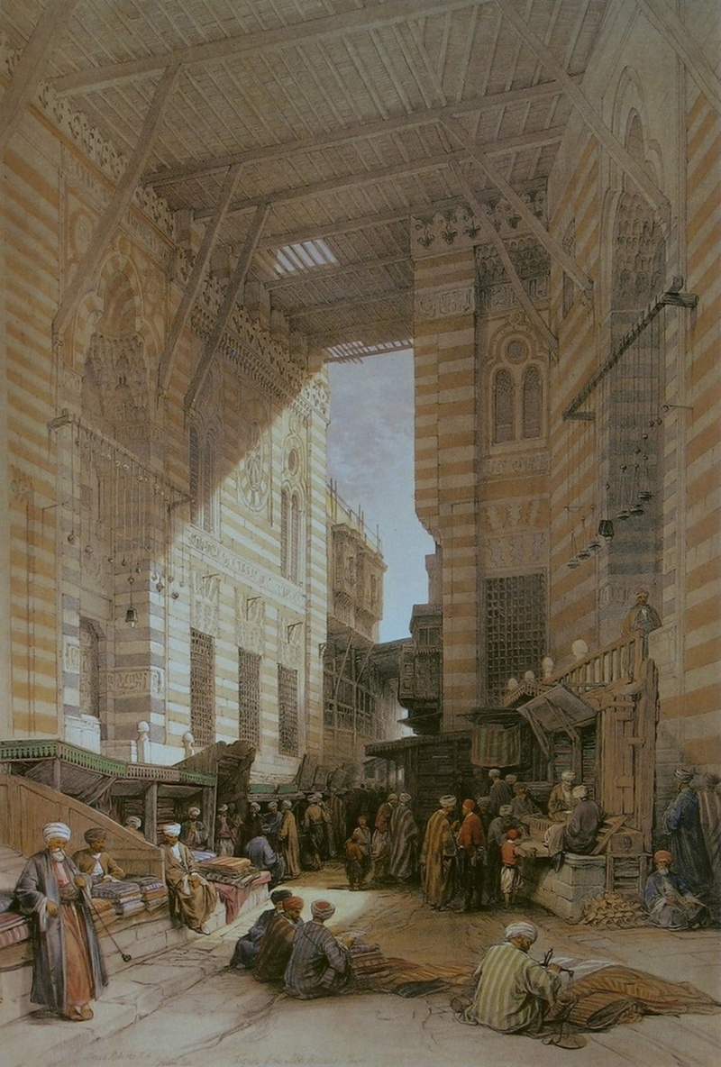 markets, painting, 720P, David Roberts, artwork